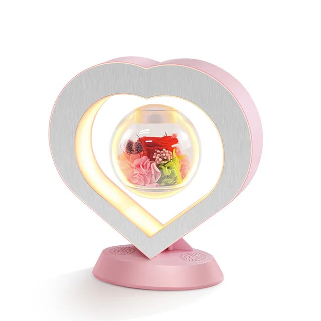 Heart-shaped Floating Table LED Night Light - Perfect Romantic Gift